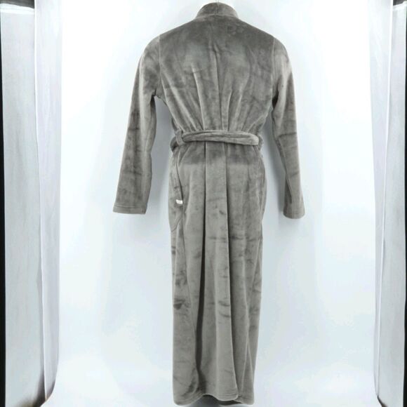 UGG Marlow Long Bathrobe Robe Womens Size Large Gray Belted  Soft Cozycore Bath - Picture 4 of 10